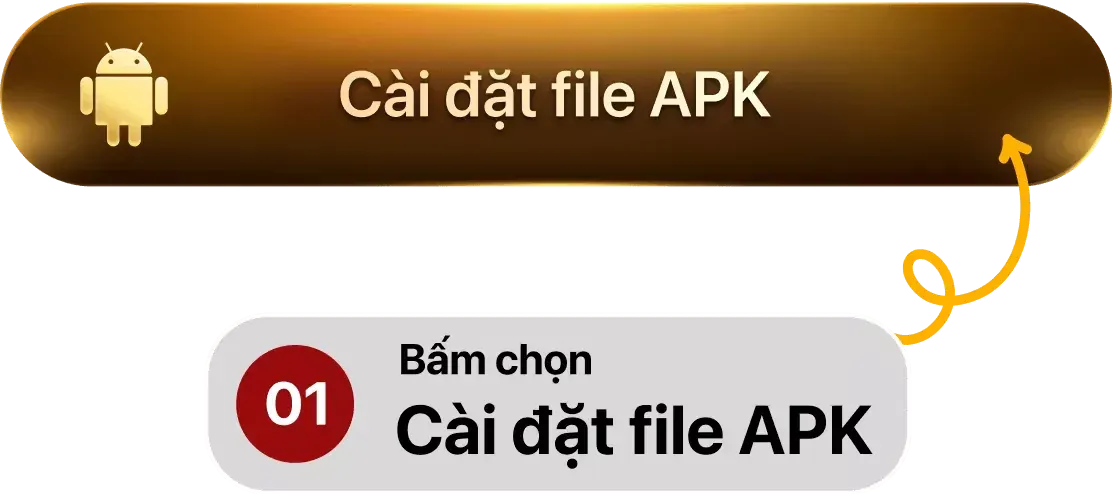 Trang chủ 26 Bước 1: Bấm chọn nút “Cài đặt file APK” bắt đầu tải file.
